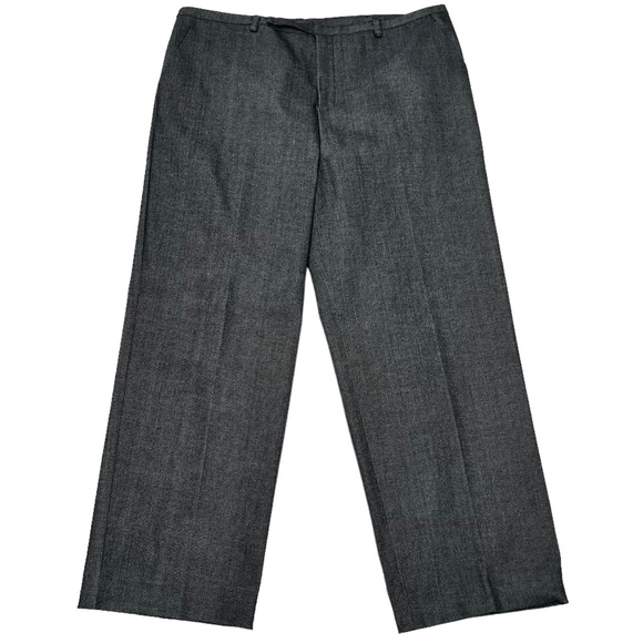 ELLEN TRACY COMPANY BLACK DENIM HIGH RISE WIDE LEG STRETCHY DENIM TROUSERS - Picture 1 of 16